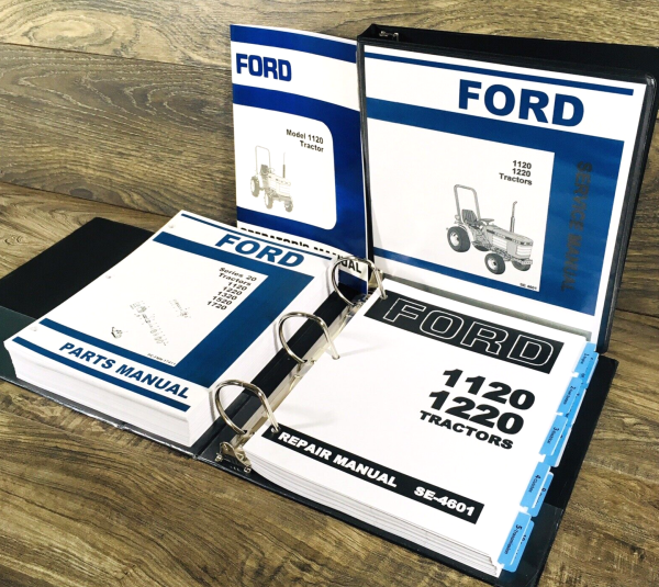 Ford 1120 Tractor Service Parts Operators Manual Owners Repair Shop Set Workshop