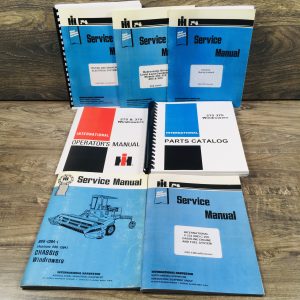 International 275 375 Windrower Service Parts Operators Manual Set Repair C-232