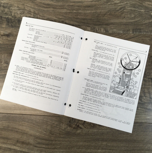 Cockshutt 550 Tractor Operators Manual Owners Book Maintenance Adjustments Lube - Image 3