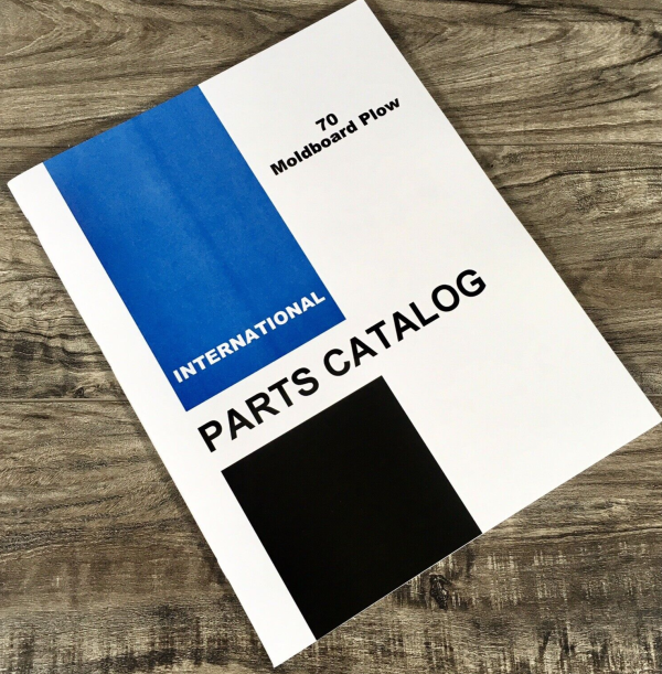Farmall International 70 Moldboard Plow Parts Manual Catalog Book Assembly
