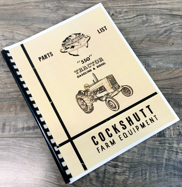 Cockshutt 550 Tractor Parts Manual Catalog Assembly Schematics Exploded Views