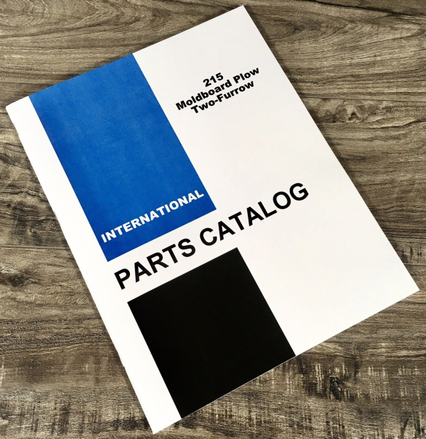 Farmall International 215 Moldboard Plow Parts Manual Catalog Book Assembly