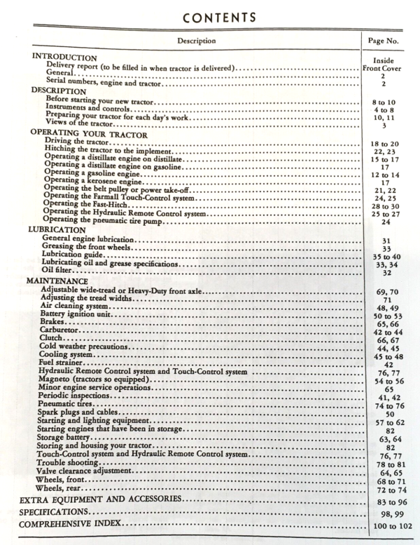 Farmall International 130 Tractor Parts Operators Manual Set Catalog Owners Book - Image 2