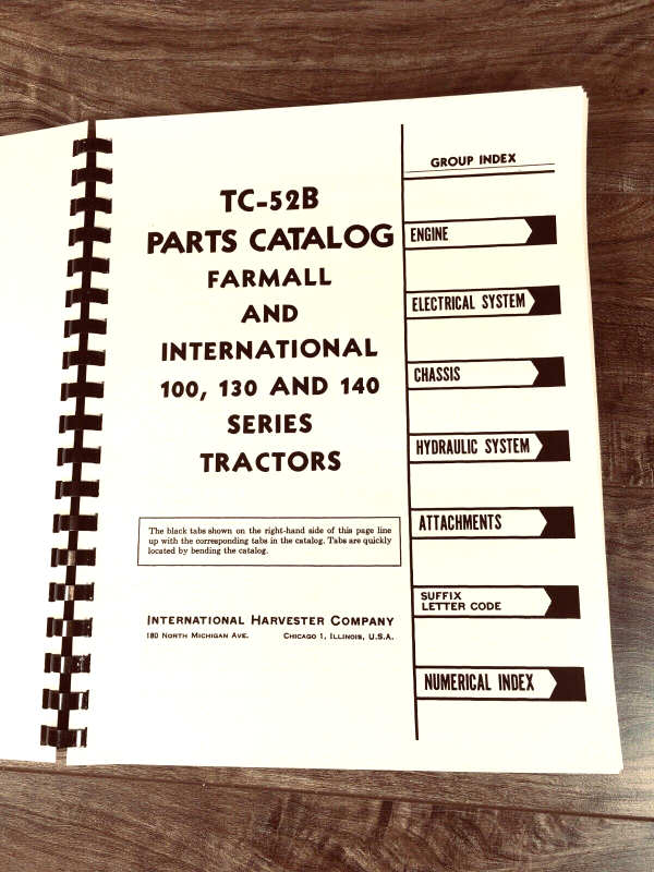 Farmall International 130 Tractor Parts Operators Manual Set Catalog Owners Book - Image 3