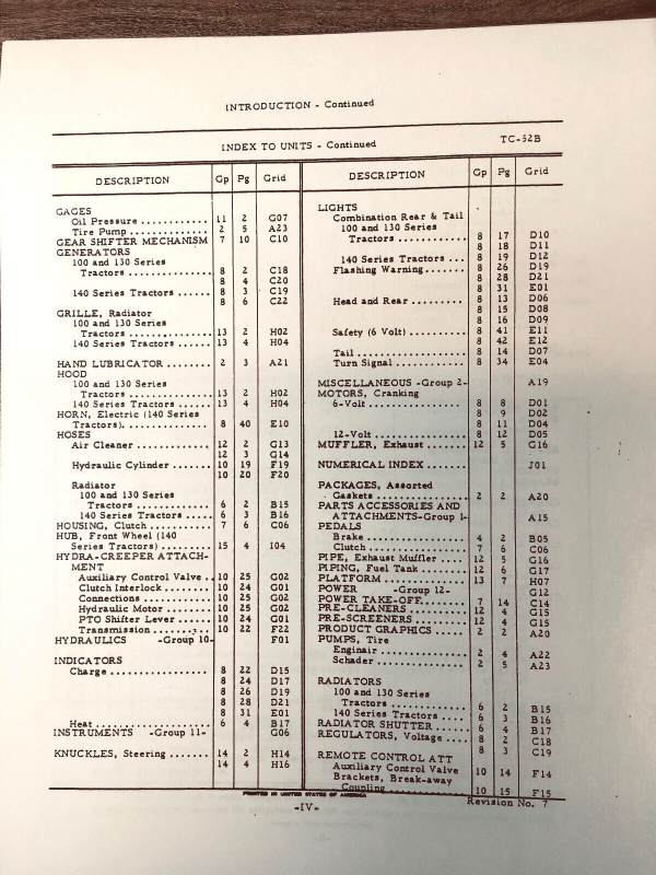 Farmall International 130 Tractor Parts Operators Manual Set Catalog Owners Book - Image 7