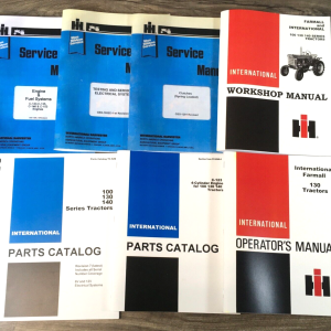 Farmall International 130 Tractor Service Parts Operators Manual Set Repair Shop