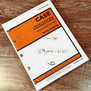 Case 733 743 833 743 HC Draft-O-Matic Tractor Parts Manual SN 8253501 After