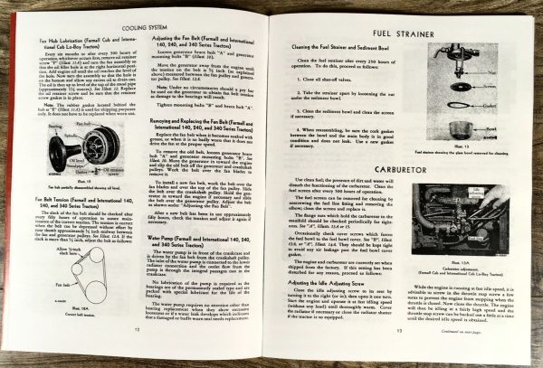 Farmall International Cub and Lo-Boy Tractor Operators Manual Set Maintenance - Image 11