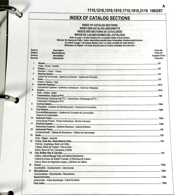 Ford 1110 1210 Tractor Service Parts Manual Repair Shop Set Workshop Catalog - Image 2