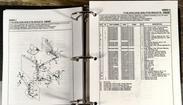Ford 1110 1210 Tractor Service Parts Manual Repair Shop Set Workshop Catalog - Image 4