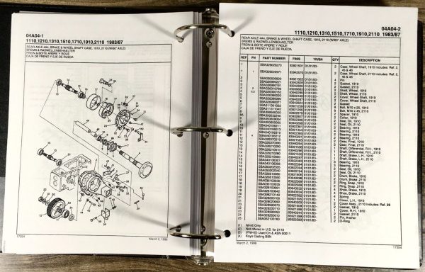 Ford 1110 1210 Tractor Service Parts Manual Repair Shop Set Workshop Catalog - Image 5