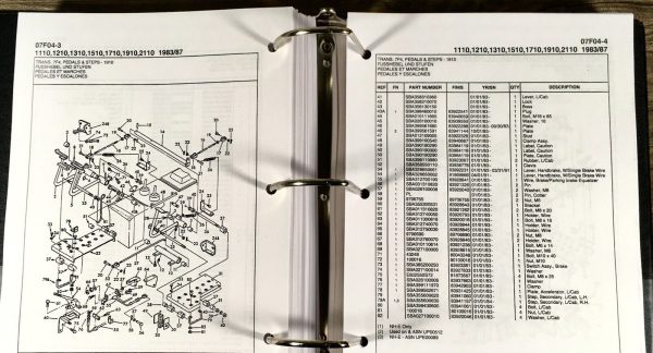 Ford 1110 1210 Tractor Service Parts Manual Repair Shop Set Workshop Catalog - Image 8