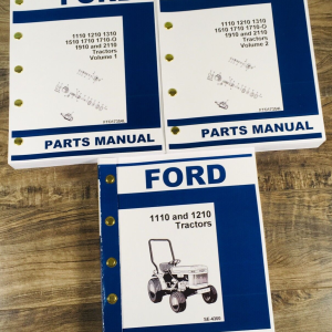Ford 1110 1210 Tractor Service Parts Manual Repair Shop Set Workshop Catalog