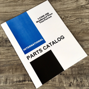 Farmall International 1-F296 296 Moldboard Plow Parts Manual Catalog Assembly