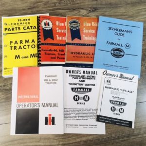 Farmall International MD MDV Tractor Service Parts Operators Manual Set Of 7