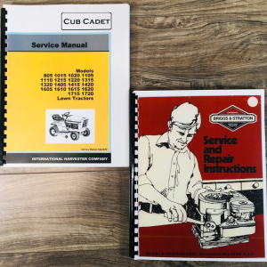 Cub Cadet 805 1015 1020 1105 1110 Lawn Garden Tractor Service Repair Manual Set