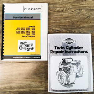 Cub Cadet 1605 1610 Lawn Garden Tractor Service Manual Set Repair Shop Book