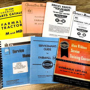Farmall International M MV Tractor Service Parts Operators Manual Set Owners IH