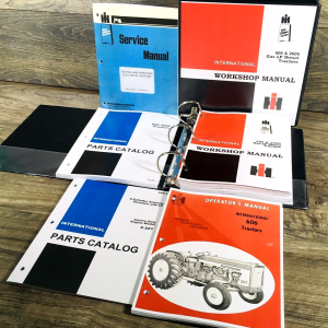 Farmall International 606 Gas Tractor Service Parts Operators Manual Set C221