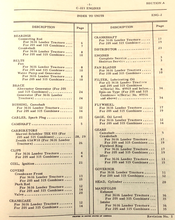 Farmall International 606 Gas Tractor Service Parts Operators Manual Set C221 - Image 3