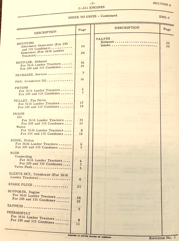 Farmall International 606 Gas Tractor Service Parts Operators Manual Set C221 - Image 4