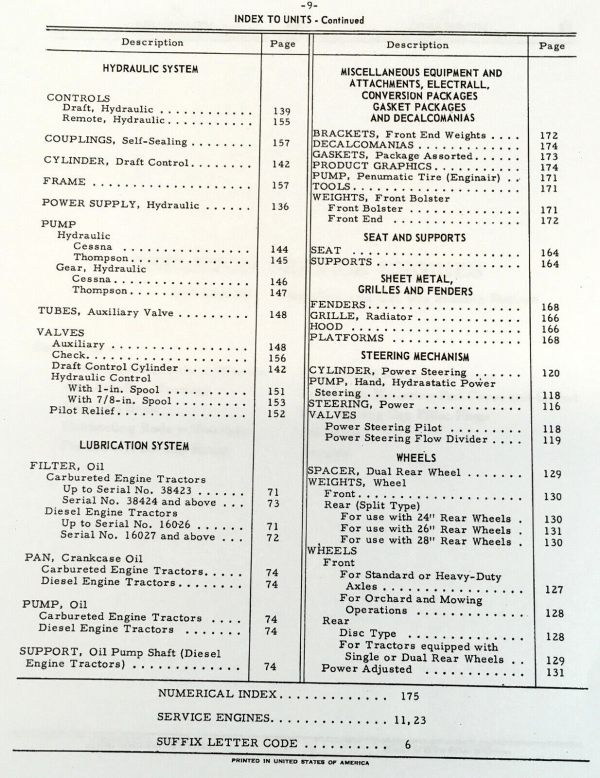 Farmall International 606 Gas Tractor Service Parts Operators Manual Set C221 - Image 7