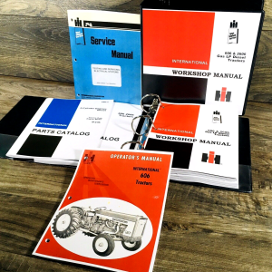 Farmall International 606 Diesel Tractor Service Parts Operators Manual Set D236