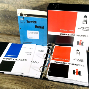 Farmall International 606 2606 Diesel Tractor Service Parts Manual Set D236