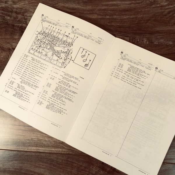 Farmall International 606 2606 Diesel Tractor Service Parts Manual Set D236 - Image 9