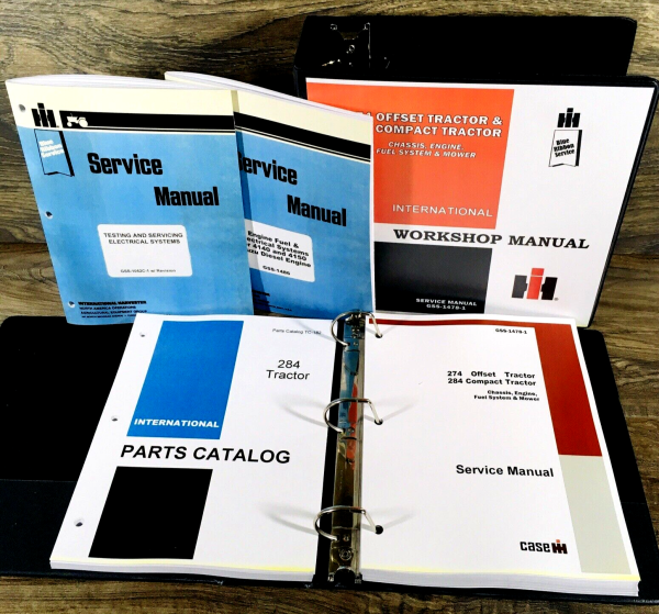 Farmall International 284 Tractor Service Parts Manual Set Repair Shop Catalog