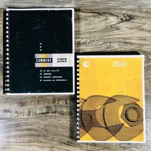 Cummins NH-230 NTC-230 NTC-230-S NHF-240 NHC-250 Engine Service Manual Parts Set