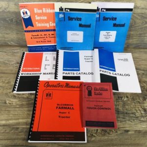 Farmall International Super C Tractor Service Parts Operators Manual Owners Book
