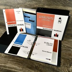 Farmall International 274 Tractor Service Parts Operators Manual Set Repair Shop