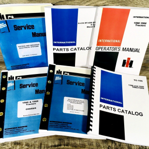 Farmall International 1566 Tractor Service Parts Operators Manual Set DT-436