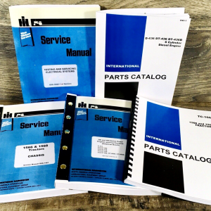 Farmall International 1566 Tractor Service Parts Manual Set Repair Book DT-436