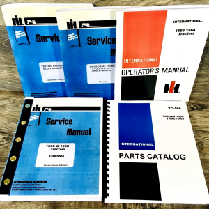 Farmall International 1568 Tractor Service Parts Operators Manual Set DV-550 IH