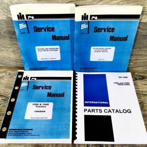 Farmall International 1568 Tractor Service Parts Manual Set Workshop Book DV550