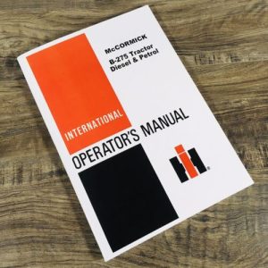Farmall International B-275 Tractor Operators Manual Owners Maintenance B275