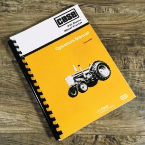 Case 930 Diesel Wheel Tractor Operators Manual Owners Book Maintenance
