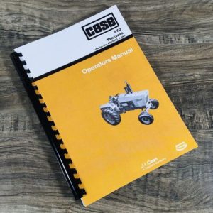 Case 970 Tractor Operators Manual Owners Book Maintenance Serials A675001-UP