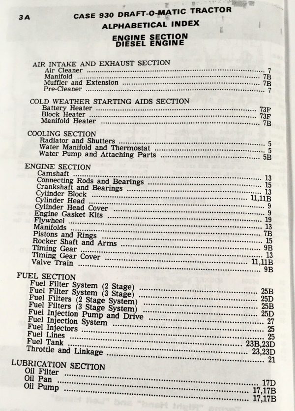 Case 930 Series 931 941 Comfort King Draft-O-Matic Tractor Parts Manual Catalog - Image 2