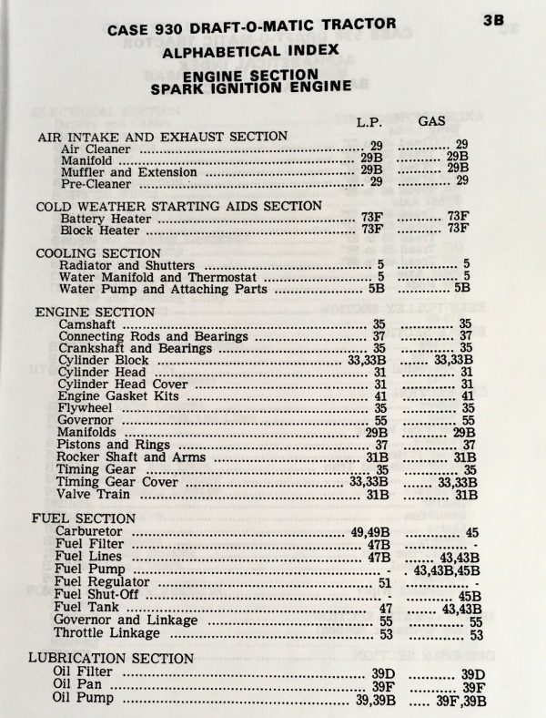 Case 930 Series 931 941 Comfort King Draft-O-Matic Tractor Parts Manual Catalog - Image 3
