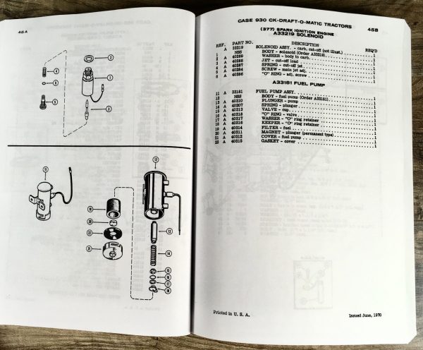 Case 930 Series 931 941 Comfort King Draft-O-Matic Tractor Parts Manual Catalog - Image 8