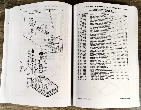 Case 930 Series 931 941 Comfort King Draft-O-Matic Tractor Parts Manual Catalog - Image 10