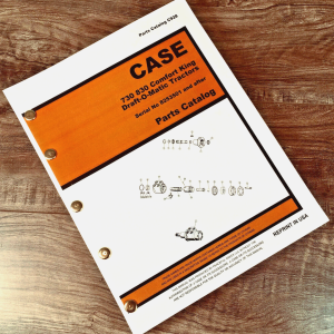 Case 734 744 Grove Draft-O-Matic Tractor Parts Manual SN 8253501- After