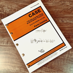 Case 740 830 840 4 Wheel Draft-O-Matic Tractor Parts Manual SN 8253501- After