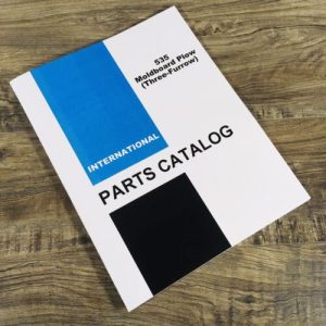 Farmall International 535 Moldboard Plow Three Furrow Parts Manual Catalog Book