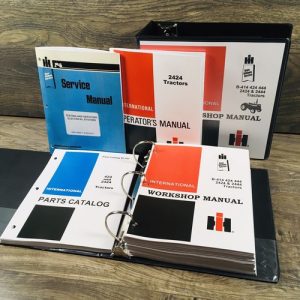 Farmall International 2424 Tractor Service Parts Catalog Manual Set Repair Book