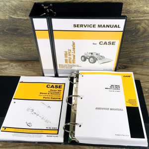 Case W9 Wheel Loader Service Manual Parts Catalog Set GAS Prior to 8150186