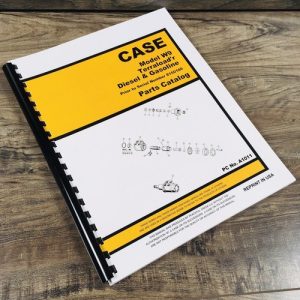 Case W9 Terraload'r Parts Manual Catalog Assembly Schematic Prior to 8150186